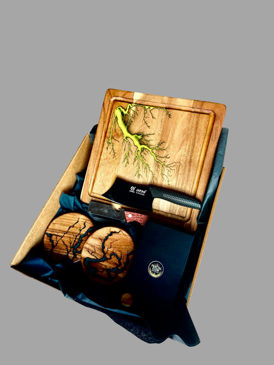 Resin Cheese Board Gift Box – Fractal Flow Designs