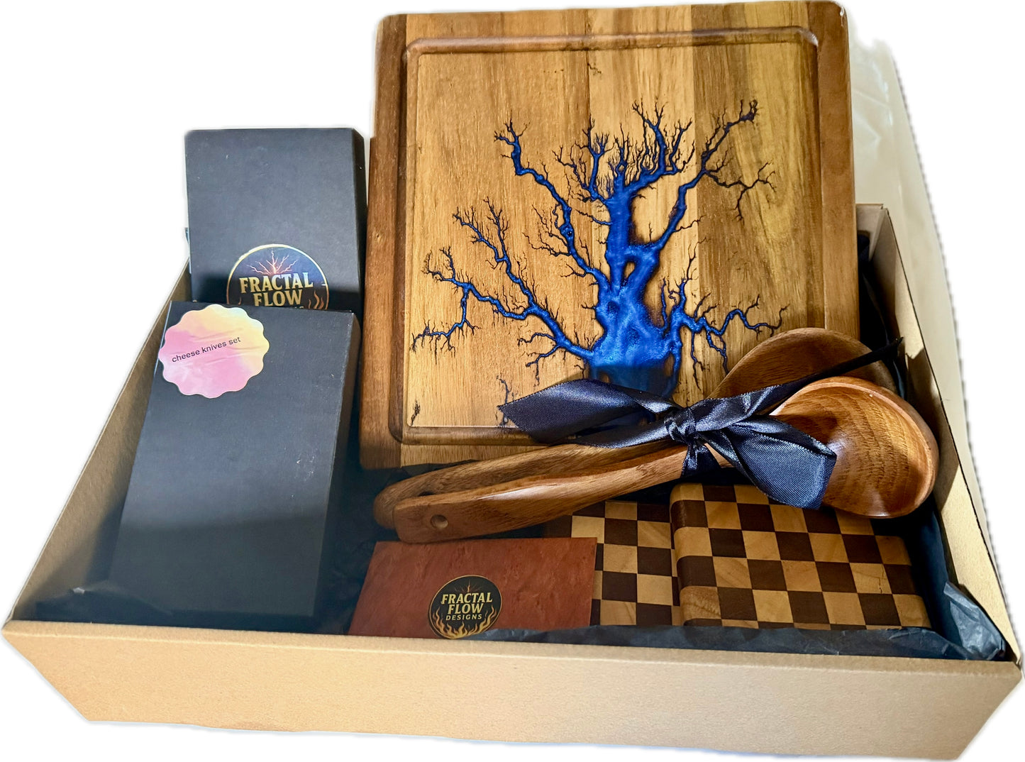 Resin Cheese Board Gift Box – Fractal Flow Designs