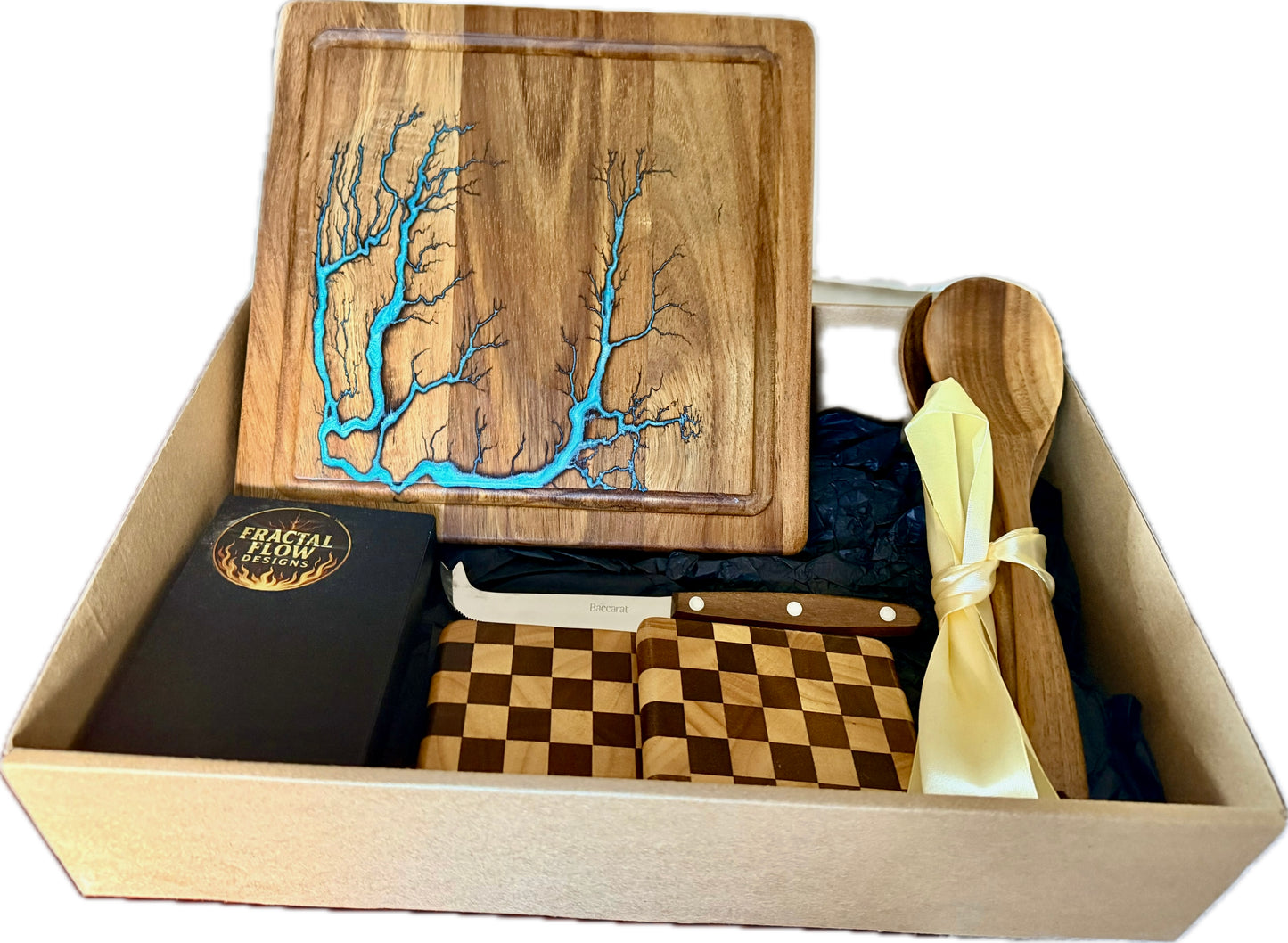 Resin Cheese Board Gift Box – Fractal Flow Designs