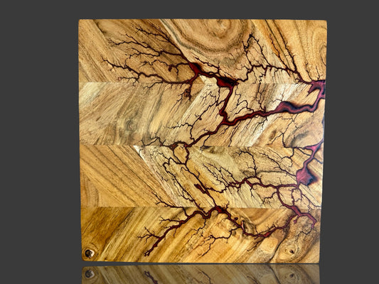 Fractal Flow Designs - Australian resin chopping board handcrafted in Bairnsdale, Victoria. Premium Australian timber board with resin artistry, perfect for daily kitchen use, entertaining, and gift occasions.