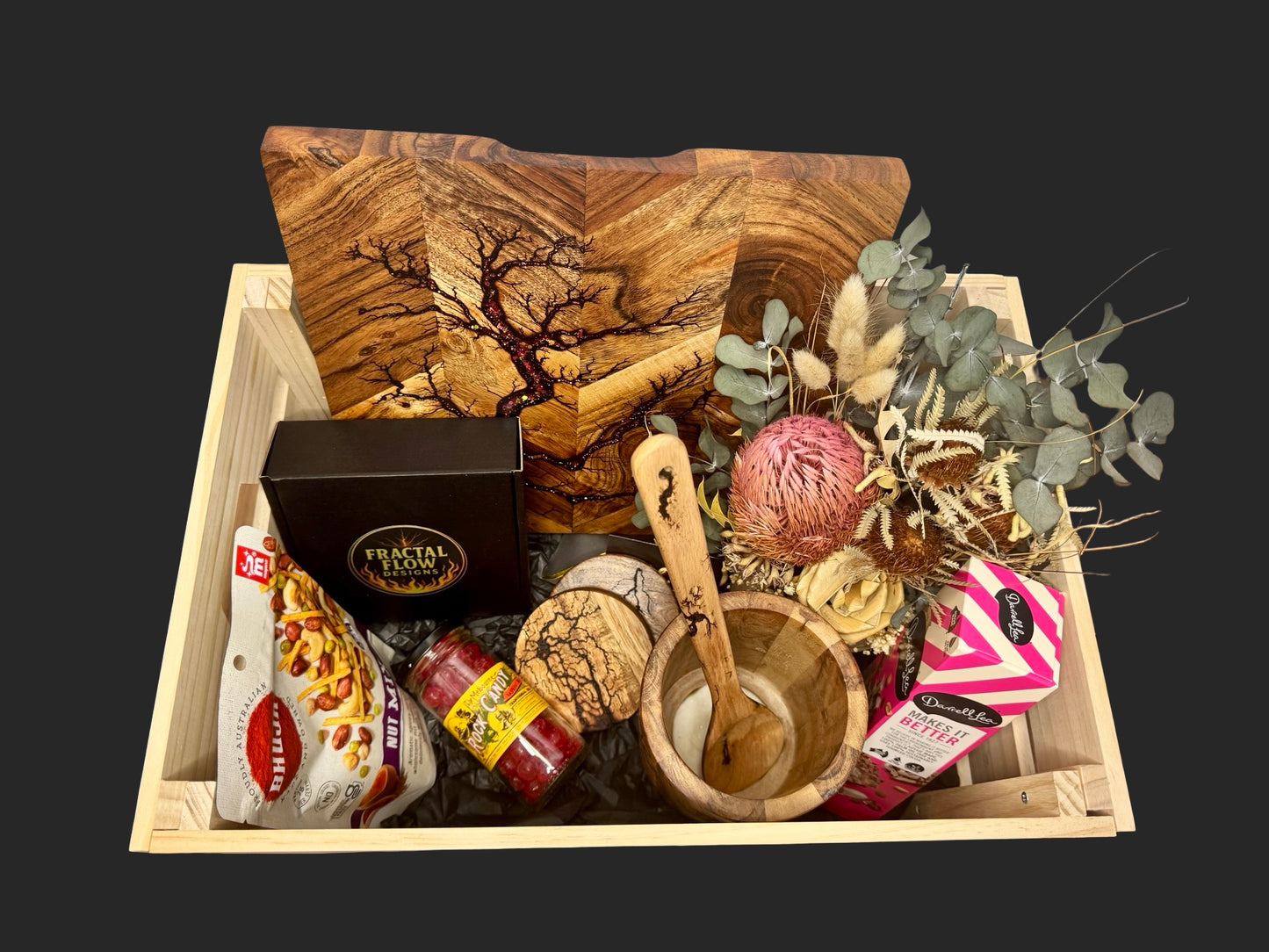 Luxury Resin Cheese Board Gift Hamper – $299 Premium Grazing Box | Fractal Flow Designs - Resin Boards Australia – Fractal Flow Designs, Australian-made resin board from Bairnsdale Victoria