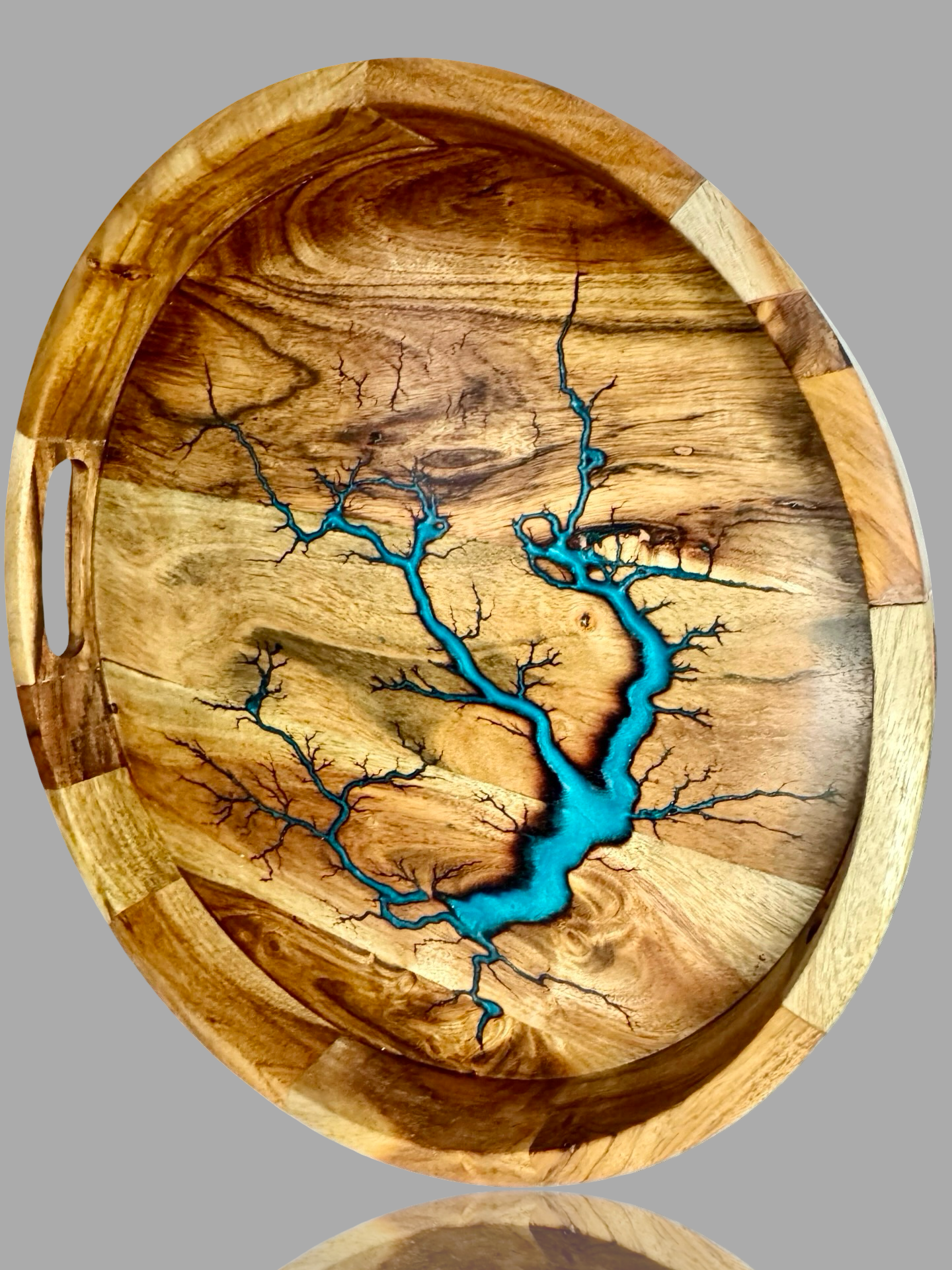 Premium Resin Serving Tray by Fractal Flow Designs - Perfect gifting - Australian Resin & Timber Boards – Fractal Flow Designs, Australian-made resin board from Bairnsdale Victoria