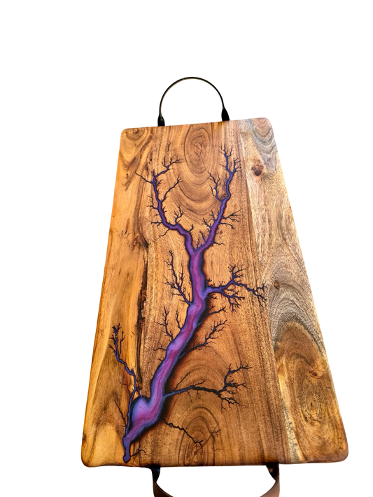 Purple Resin Serving Board – Australia - Fractal Flow Designs
