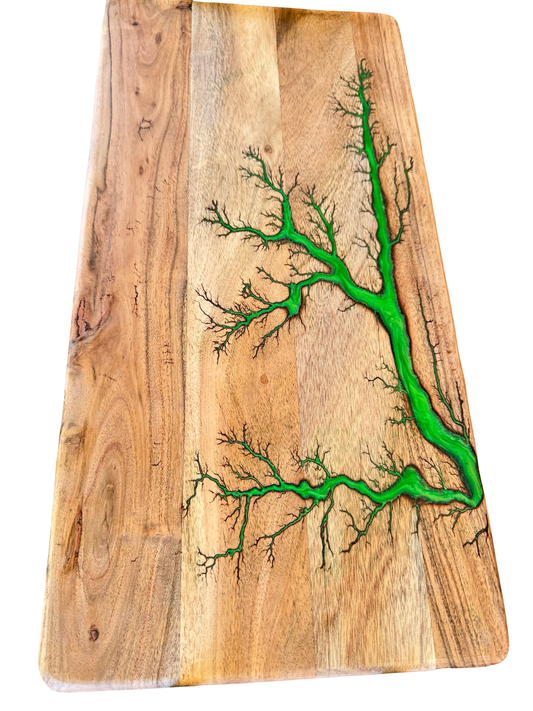 Green Resin Serving Board – Australia - Fractal Flow Designs