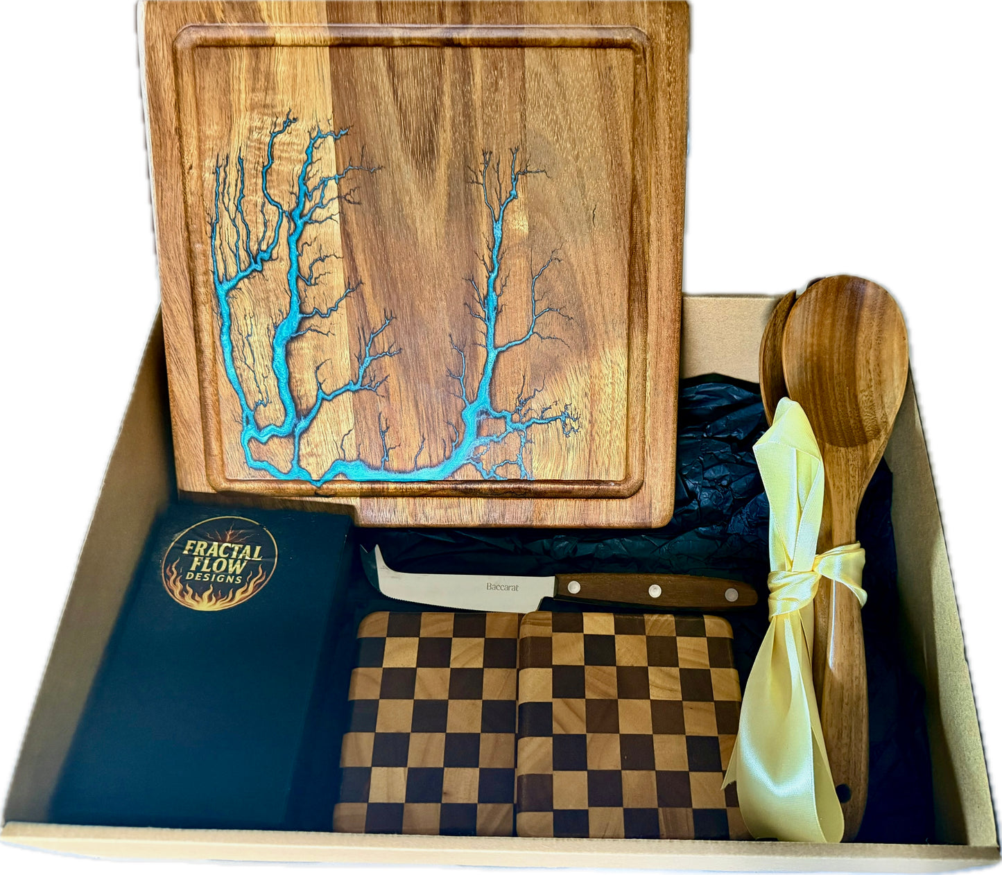 Resin Cheese Board Gift Box – Fractal Flow Designs