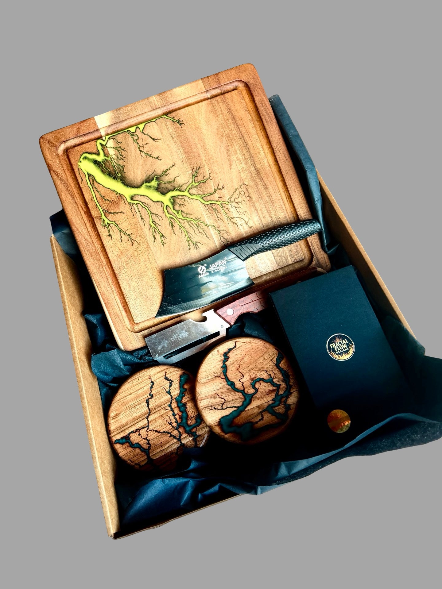 Resin Cheese Board Gift Box – Fractal Flow Designs