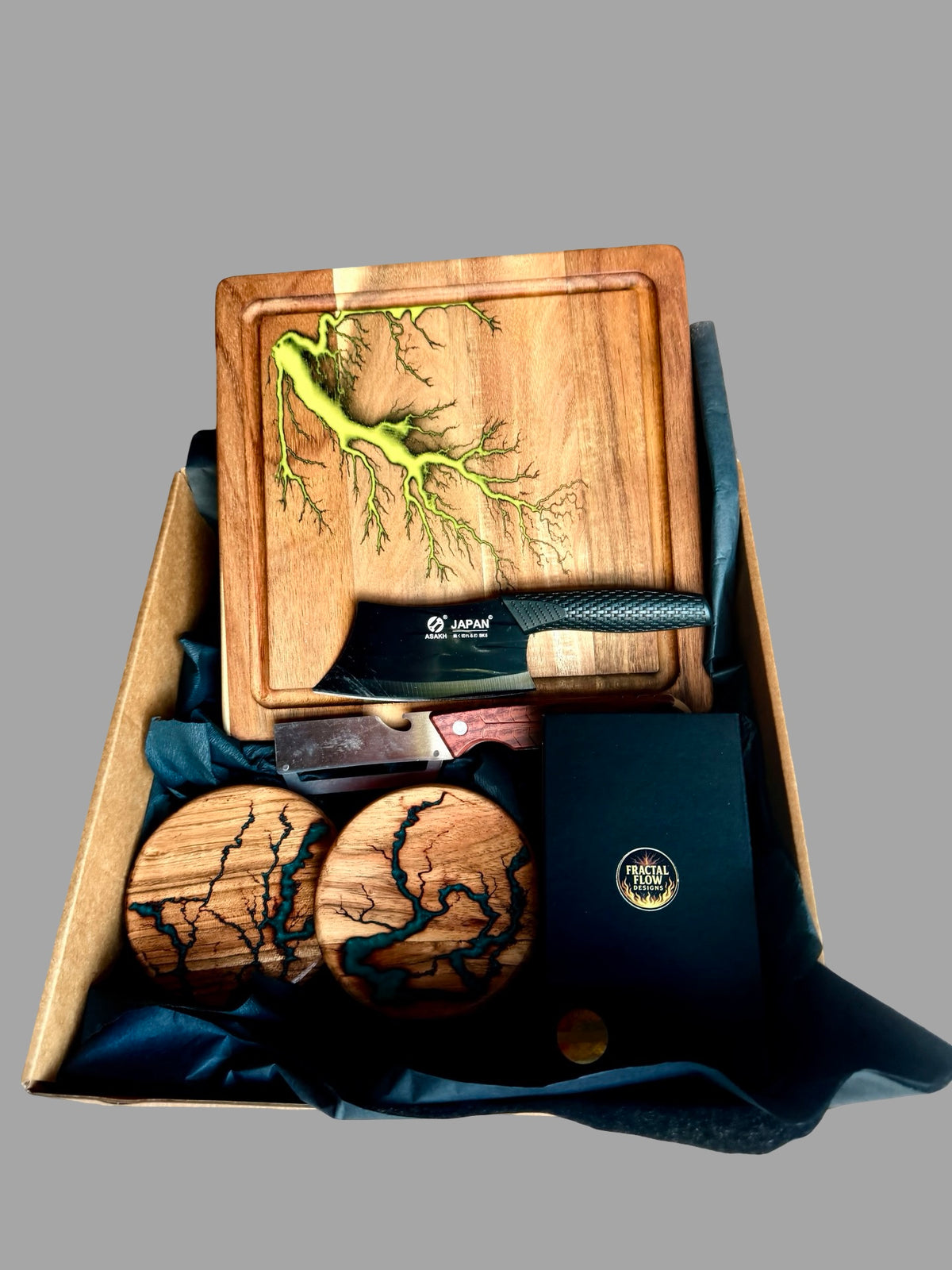 Resin Cheese Board Gift Box – Fractal Flow Designs