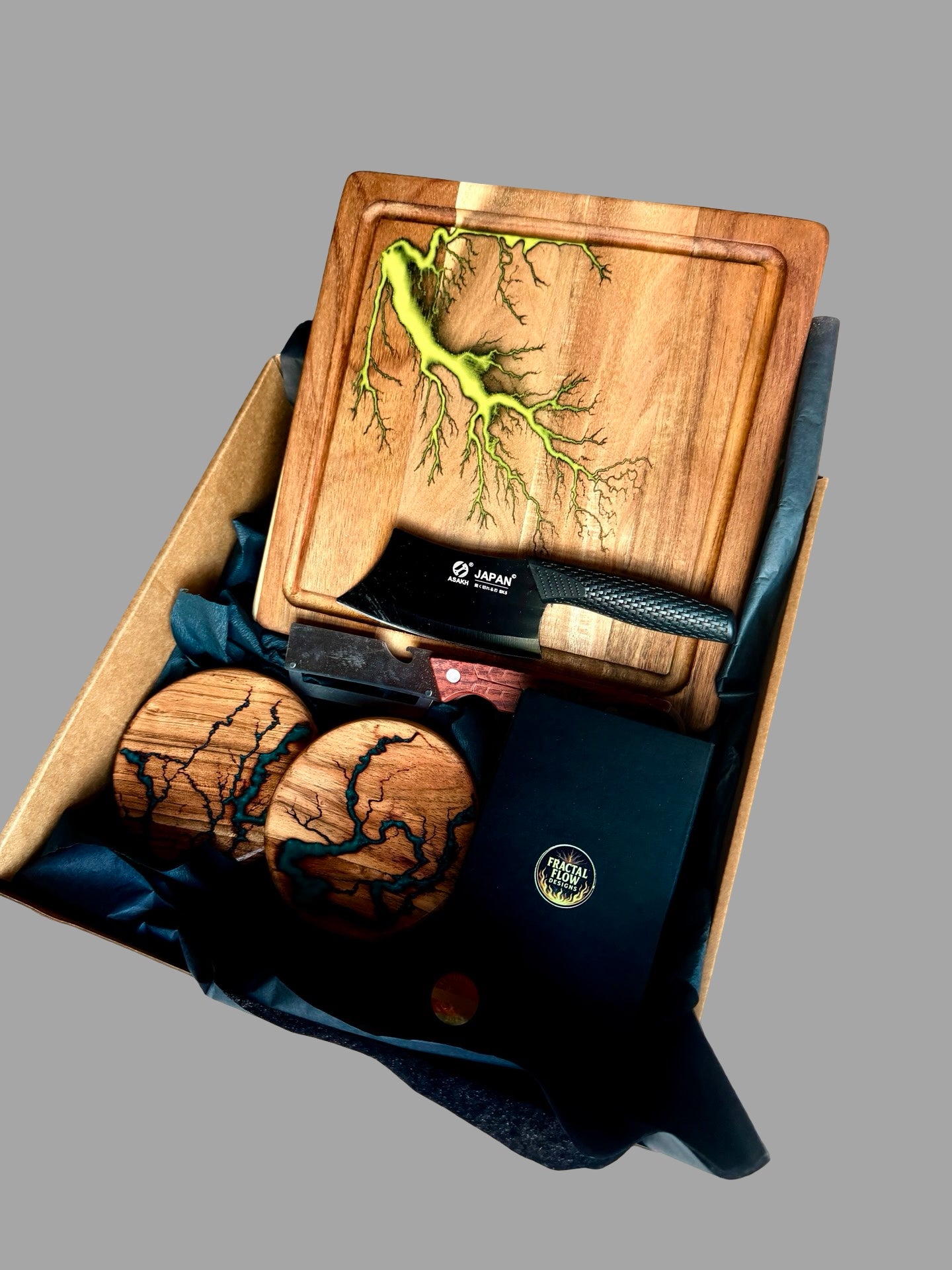 Resin Cheese Board Gift Box – Fractal Flow Designs