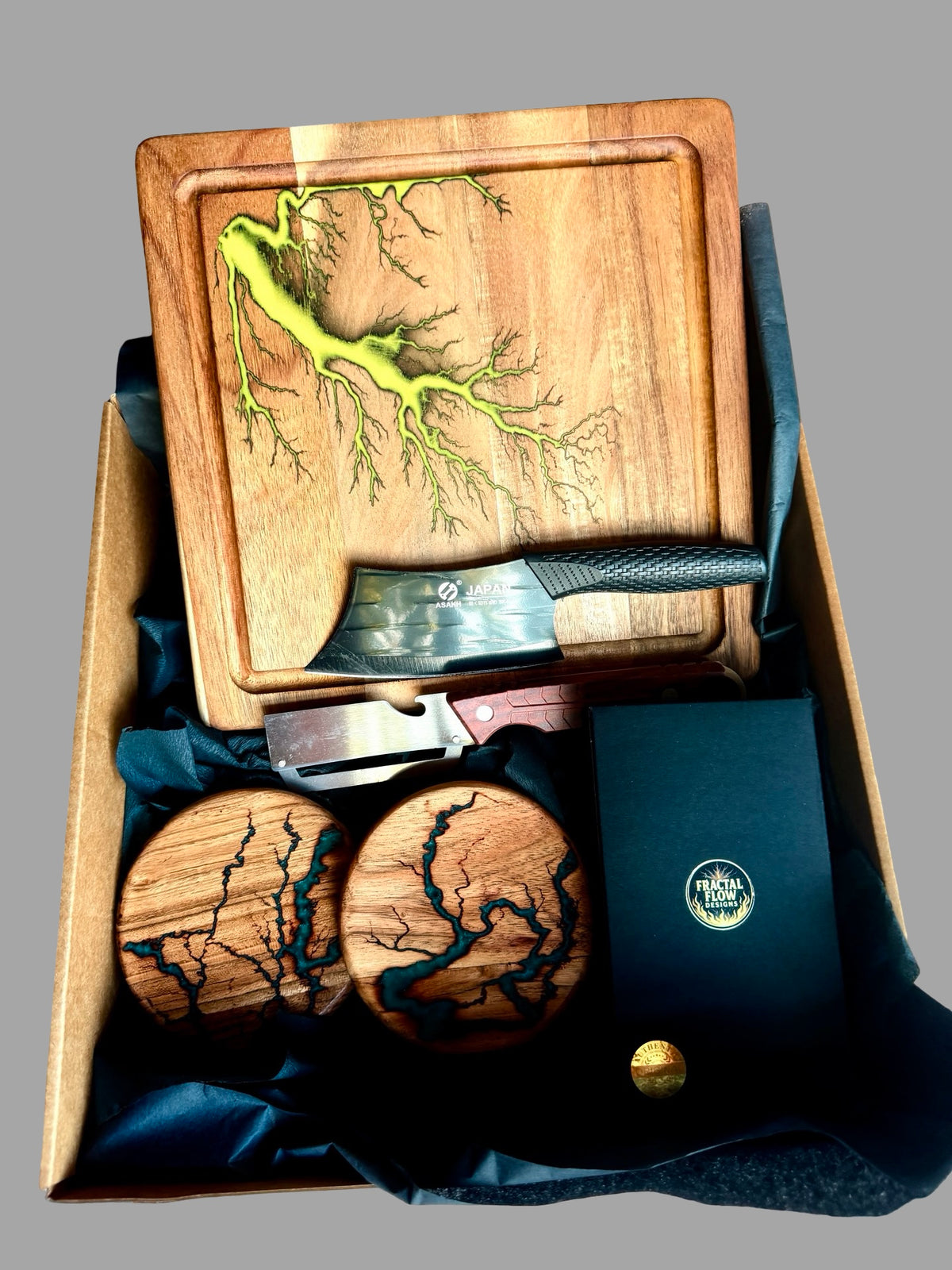 Resin Cheese Board Gift Box – Fractal Flow Designs
