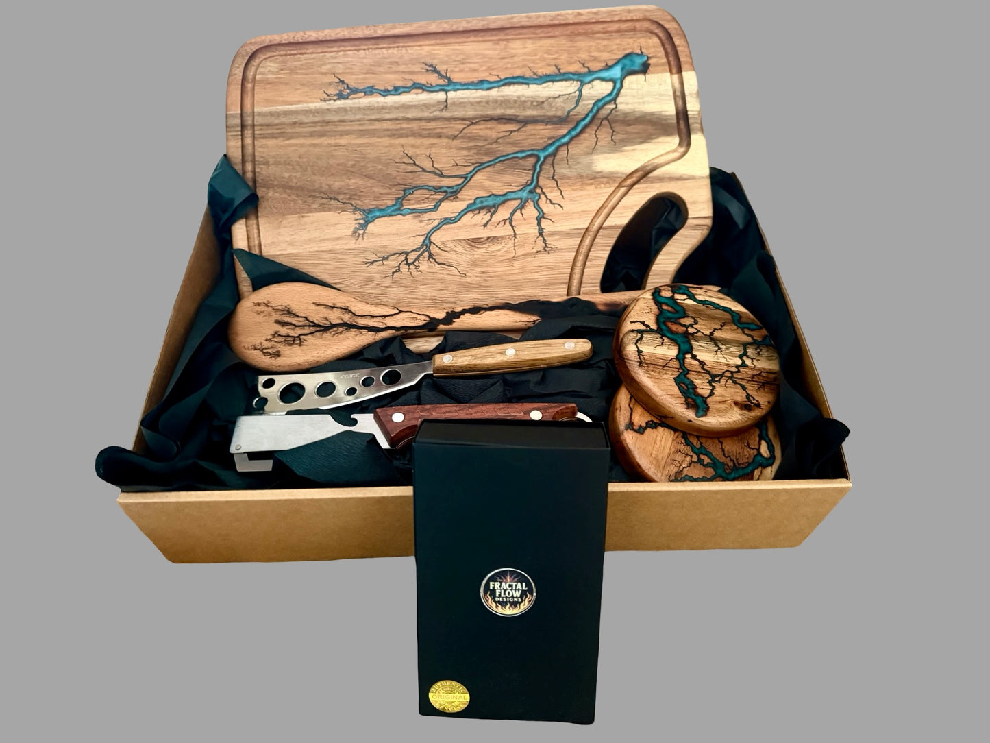 Resin Cheese Board Gift Box – Fractal Flow Designs