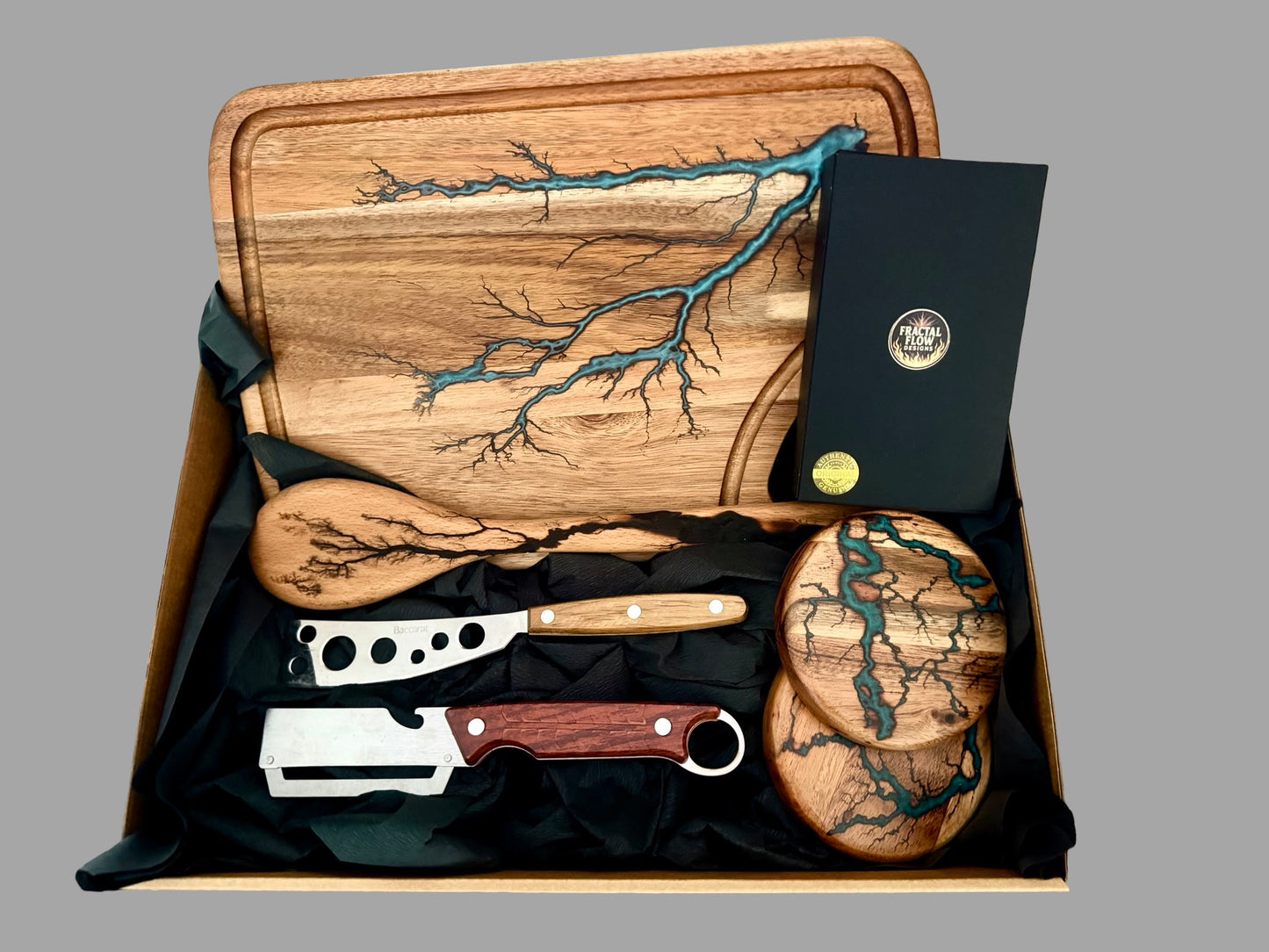 Resin Cheese Board Gift Box – Fractal Flow Designs