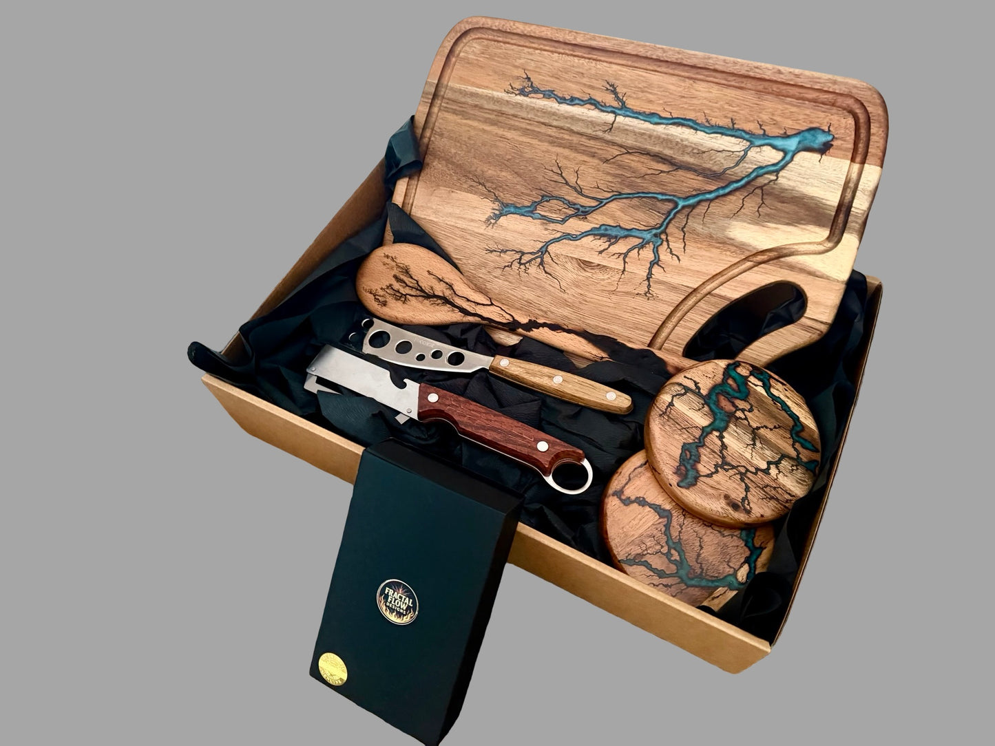 Resin Cheese Board Gift Box – Fractal Flow Designs