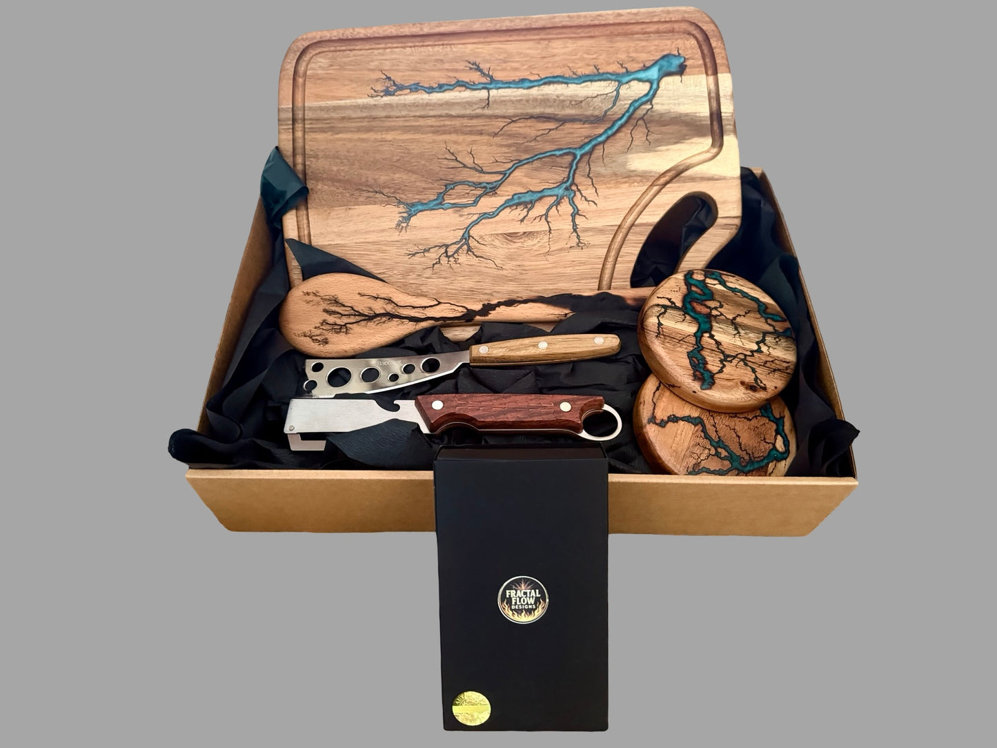 Resin Cheese Board Gift Box – Fractal Flow Designs