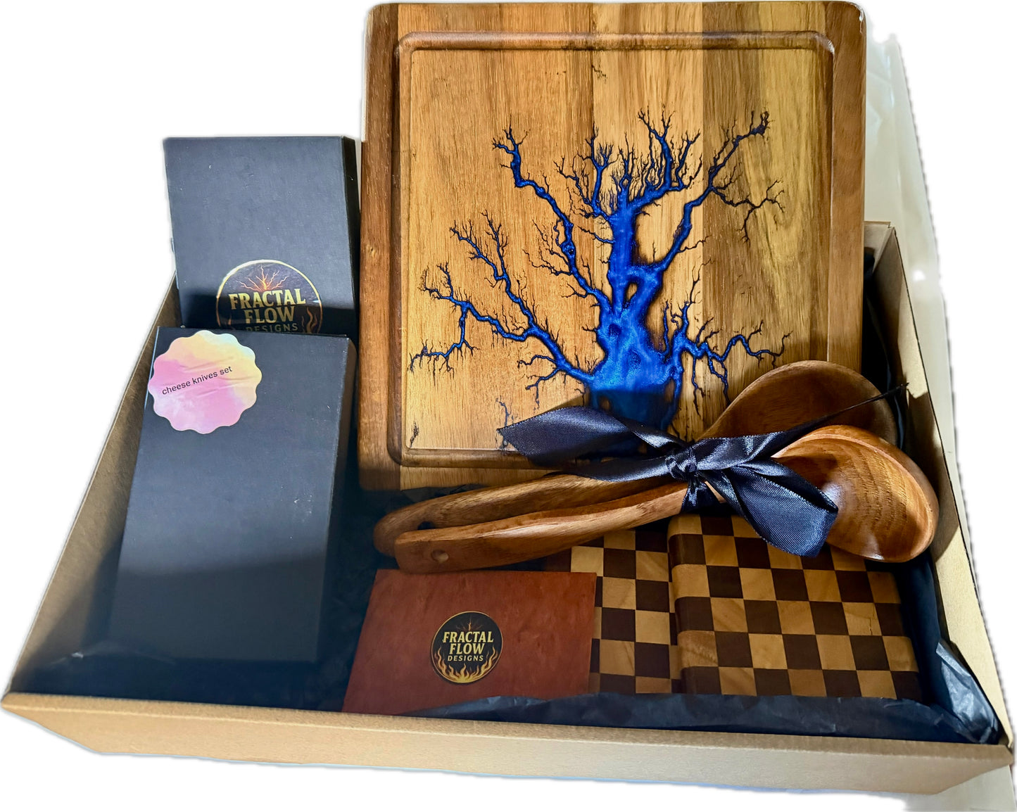 Resin Cheese Board Gift Box – Fractal Flow Designs