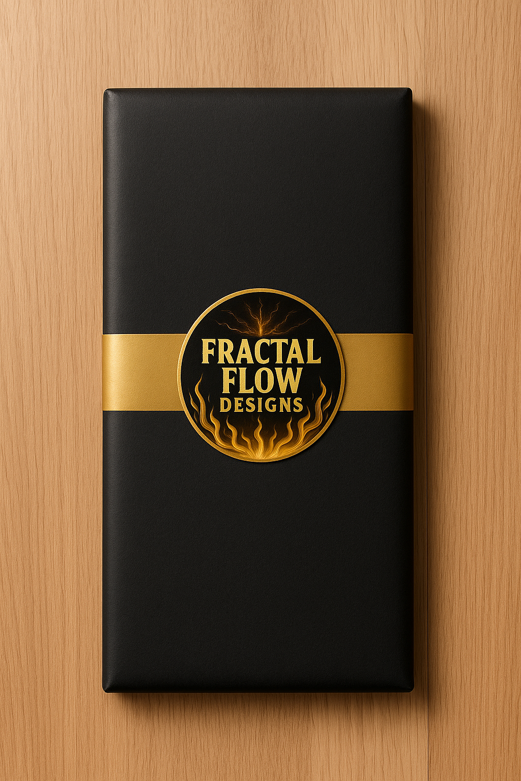 Gift Wrapping – Premium Black & gold by Fractal Flow Designs , Australian Resin and Timber Boards, Bairnsdale, Victoria – Fractal Flow Designs, Australian-made resin board from Bairnsdale Victoria