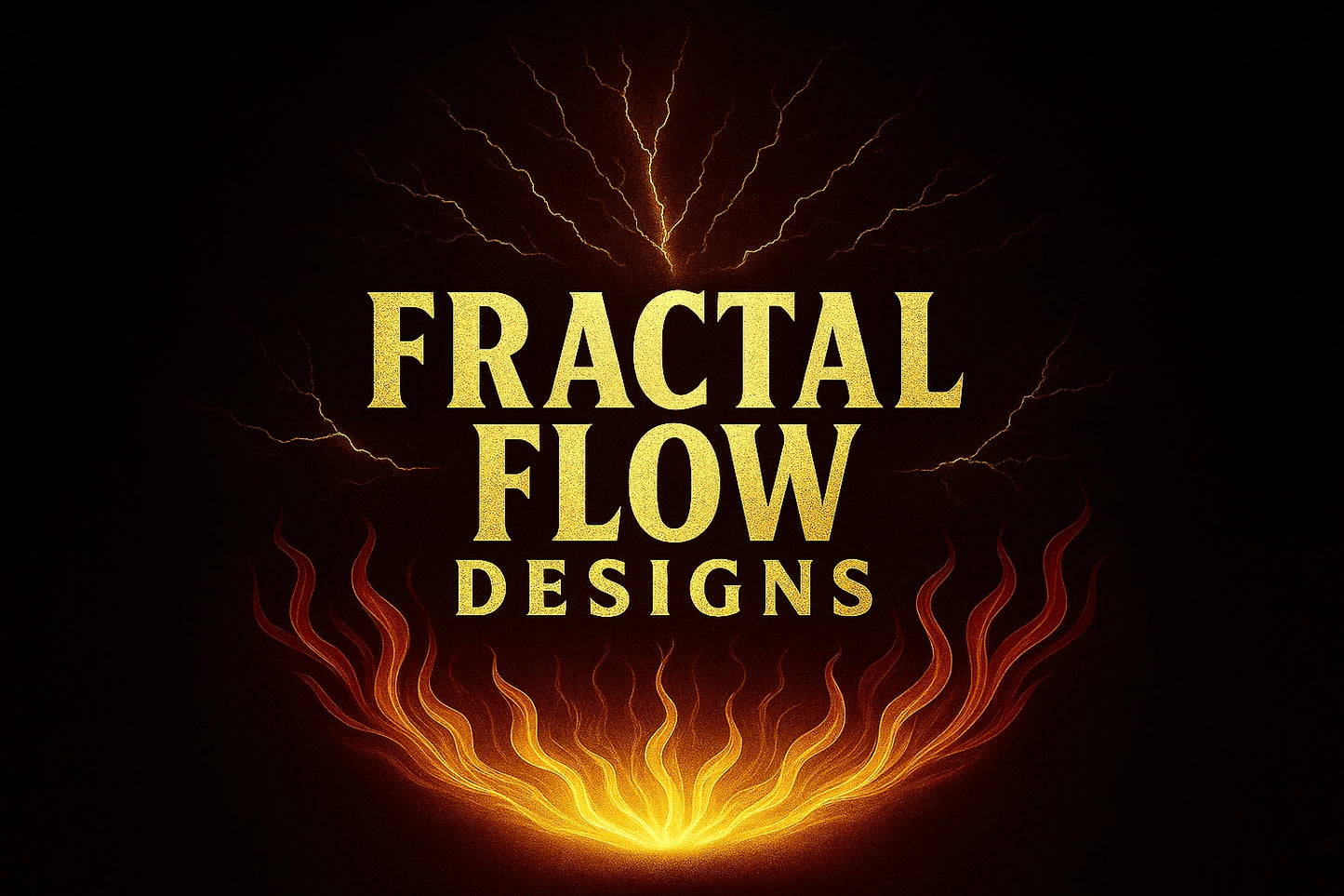 Fractal Flow Designs premium gift cards – Australian-made resin boards brand logo for Bairnsdale gift shop 