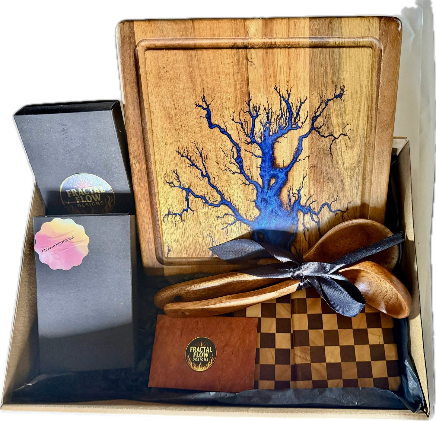 Resin Cheese Board Gift Box – Fractal Flow Designs