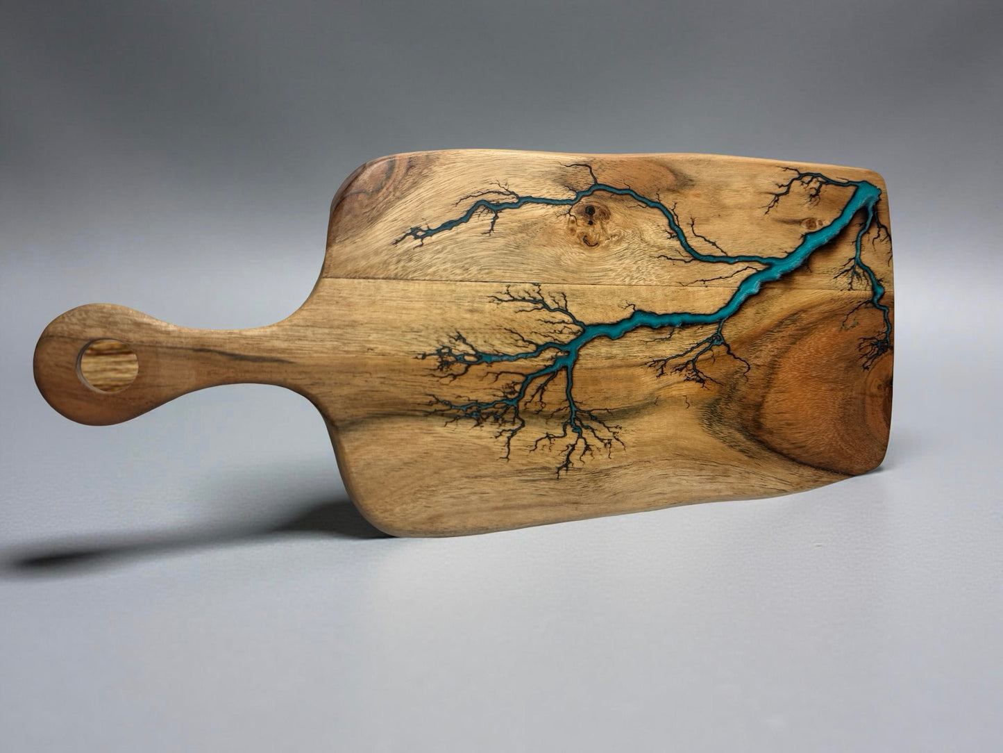 Resin Cheese Board Australia | Lagoon Blue | Fractal Flow Designs | Resin Boards