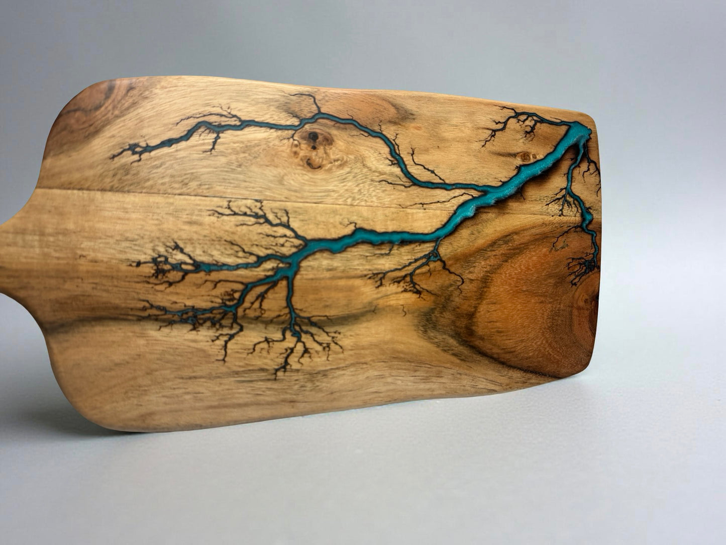 Resin Cheese Board Australia | Lagoon Blue | Fractal Flow Designs | Resin Boards