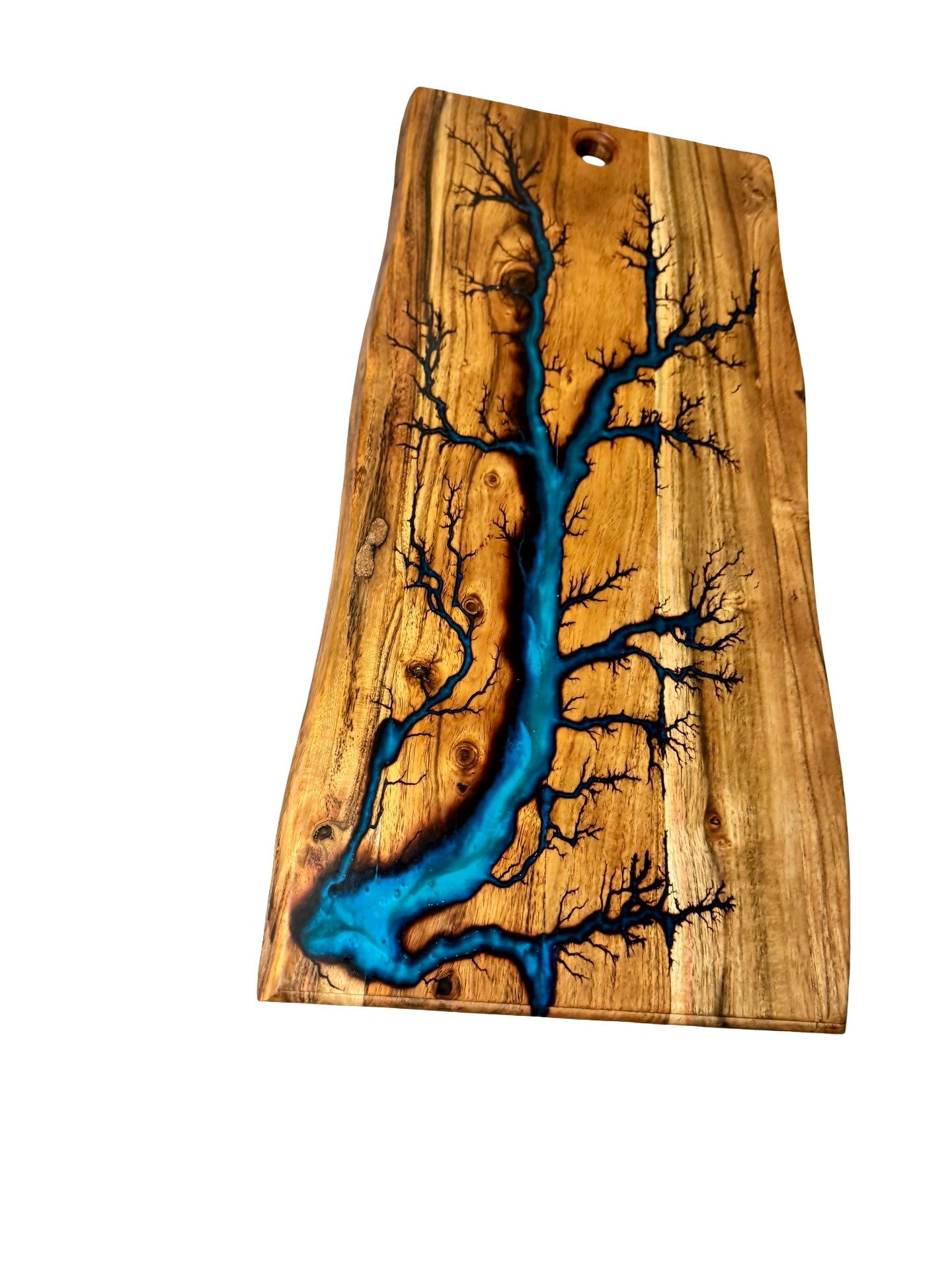 Resin Charcuterie Board – Turquoise | Fractal Flow Designs | East Gippsland