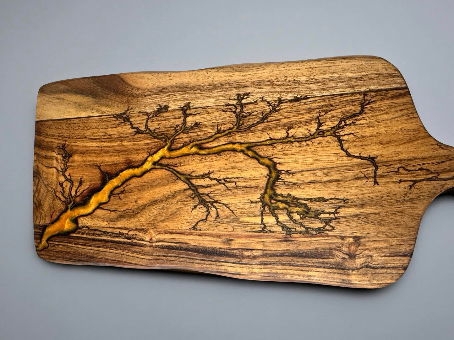 Resin Cheese Board | Orange | Fractal Flow Designs | Australia