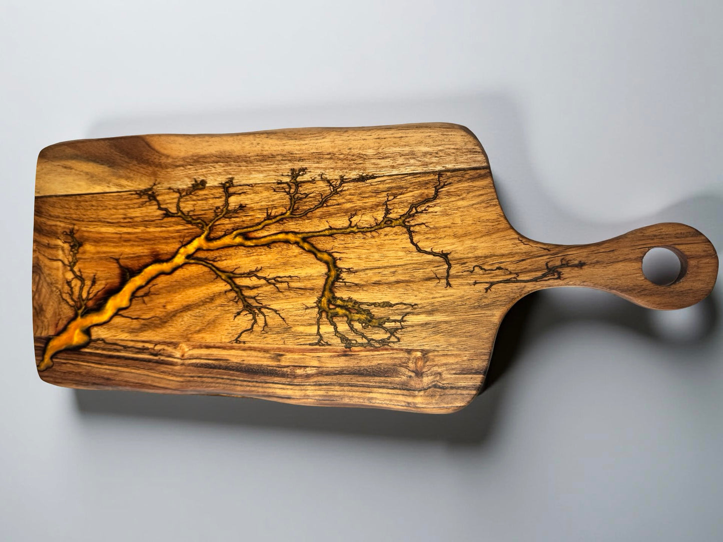 Resin Cheese Board | Orange | Fractal Flow Designs | Australia