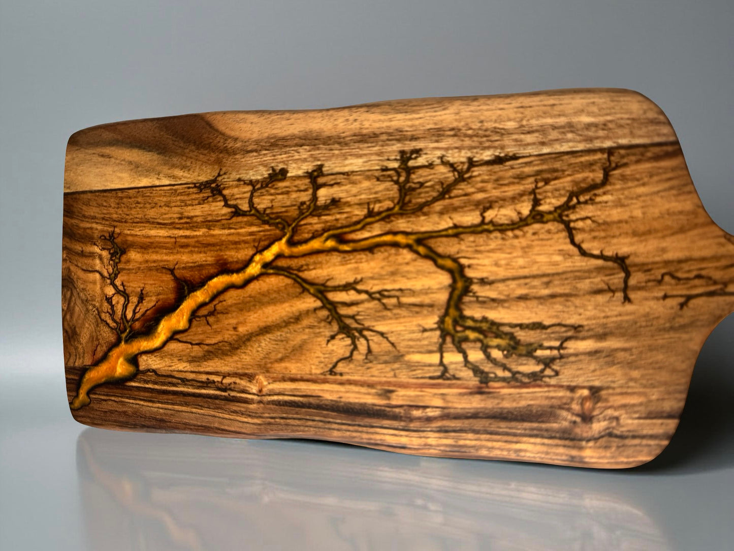 Resin Cheese Board | Orange | Fractal Flow Designs | Australia