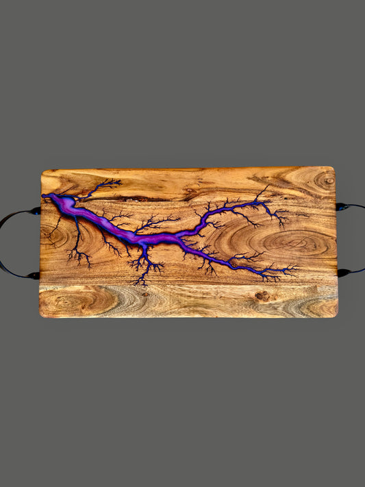Purple Resin Serving Board – Australia - Fractal Flow Designs