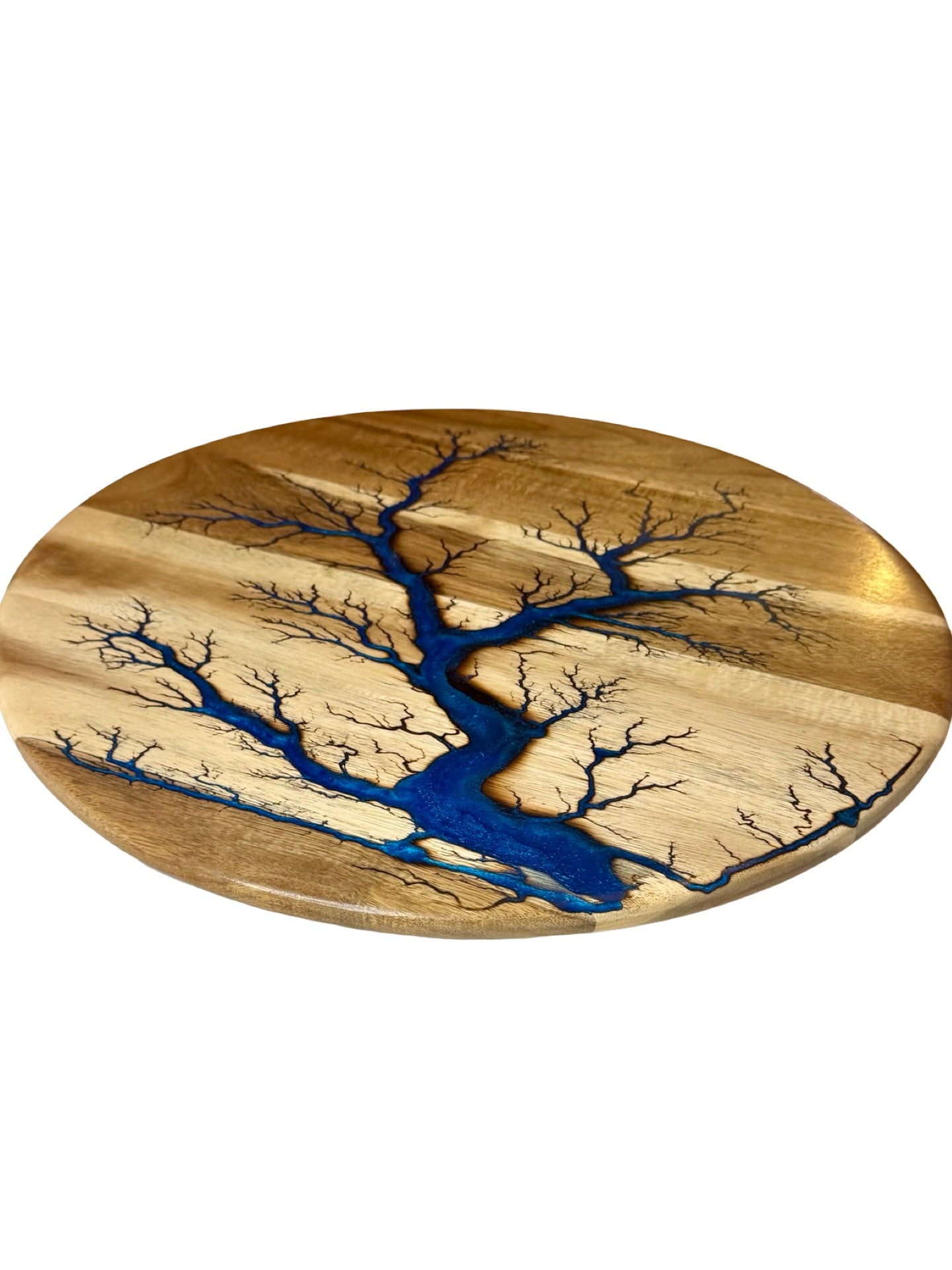 fractal flow designs sapphire blue lazy susan made in victoria with australia wide shipping available