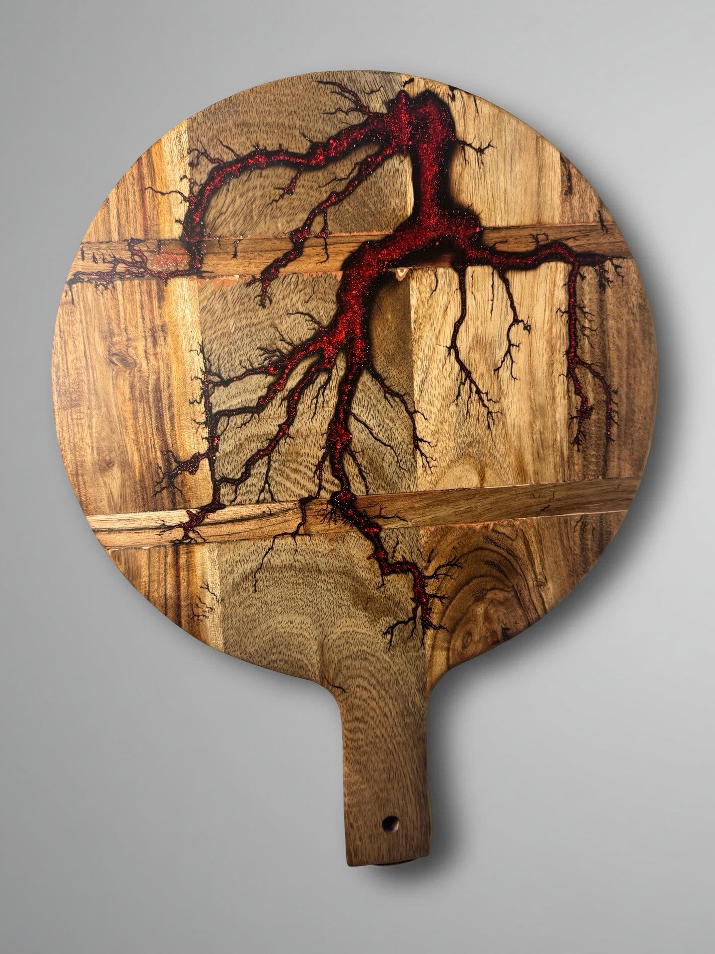 Resin Paddle Board | Red Flash | Fractal Flow Designs | Australian Made