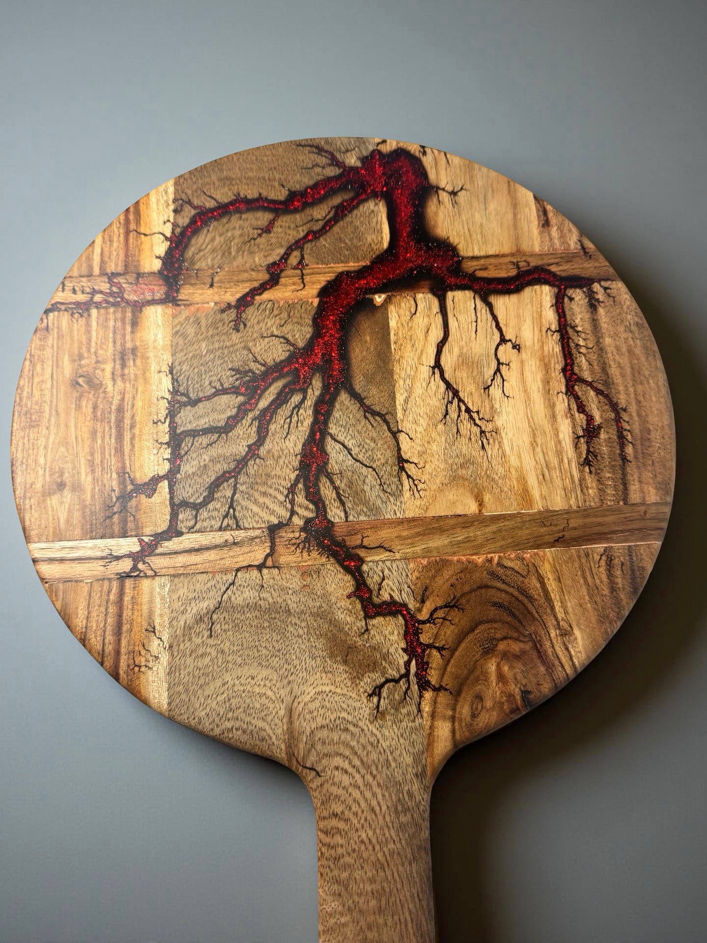 Resin Paddle Board | Red Flash | Fractal Flow Designs | Australian Made