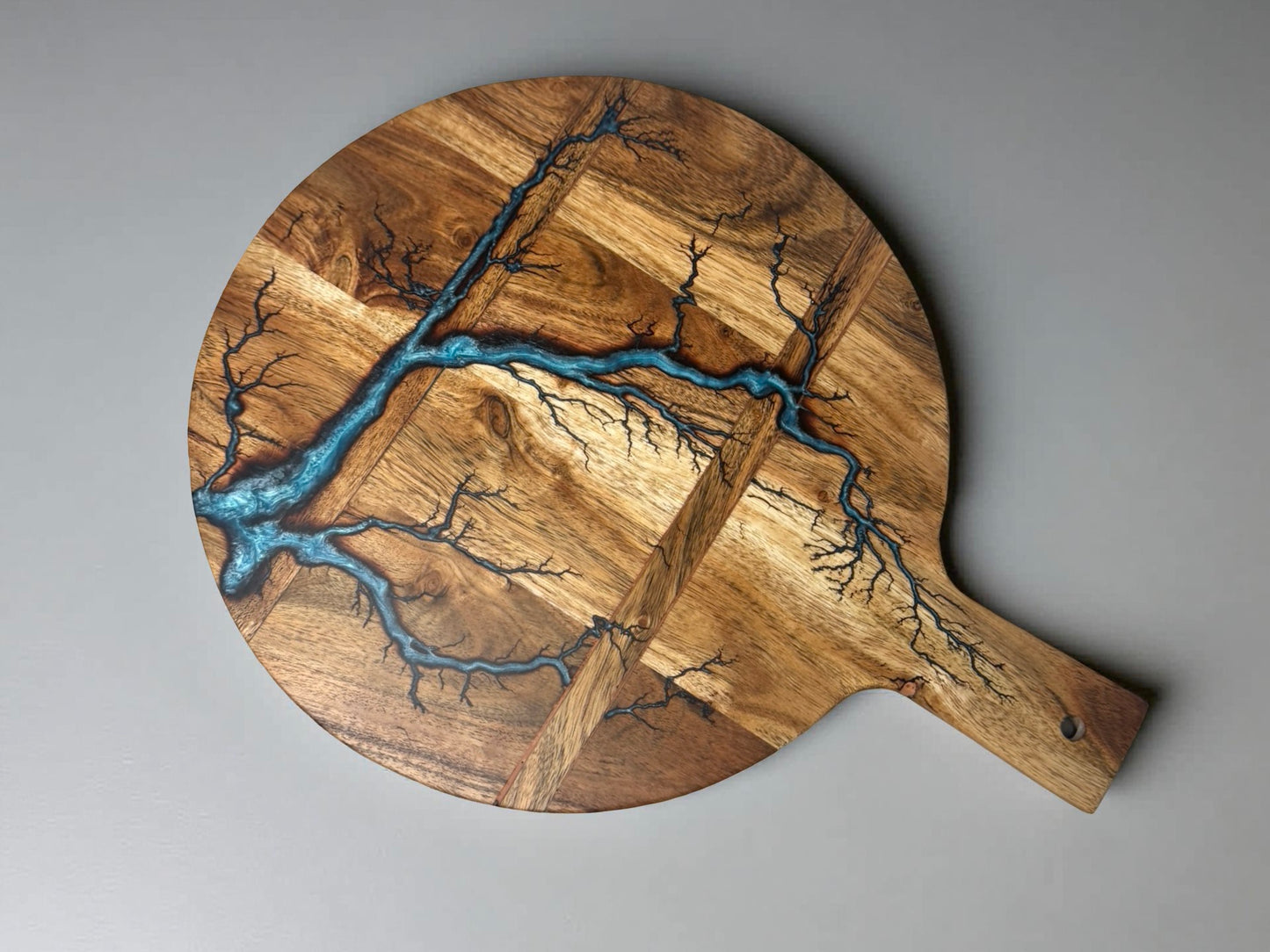 Resin Paddle Board | Sky Blue | Fractal Flow Designs | Australia