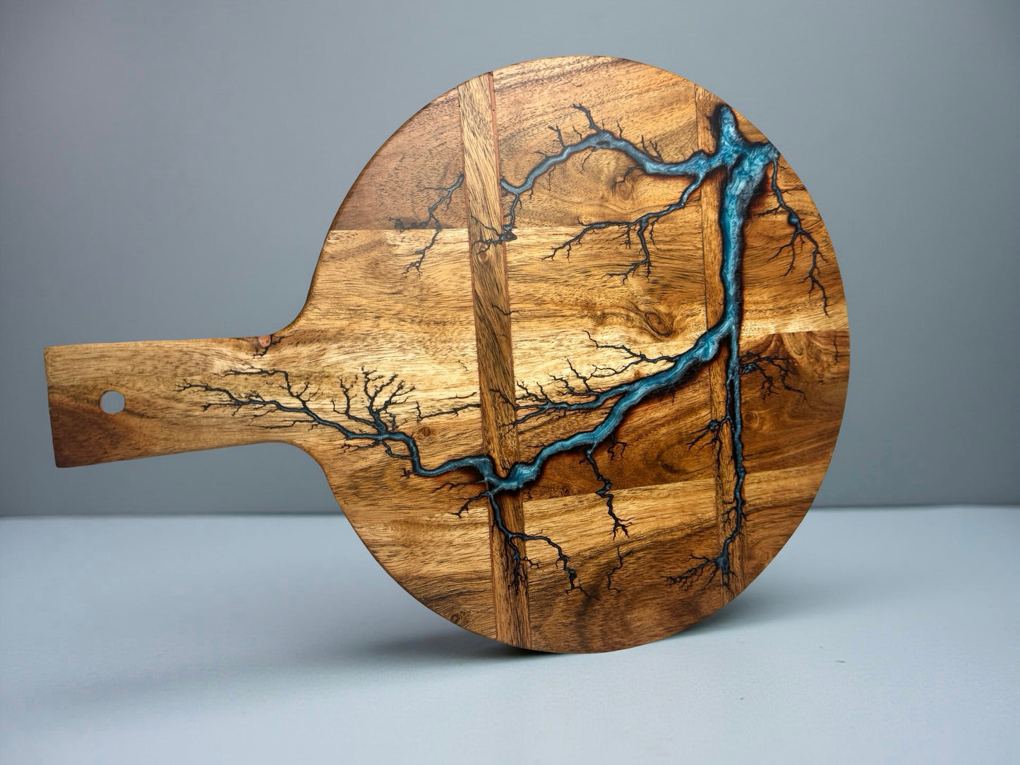 Resin Paddle Board | Sky Blue | Fractal Flow Designs | Australia