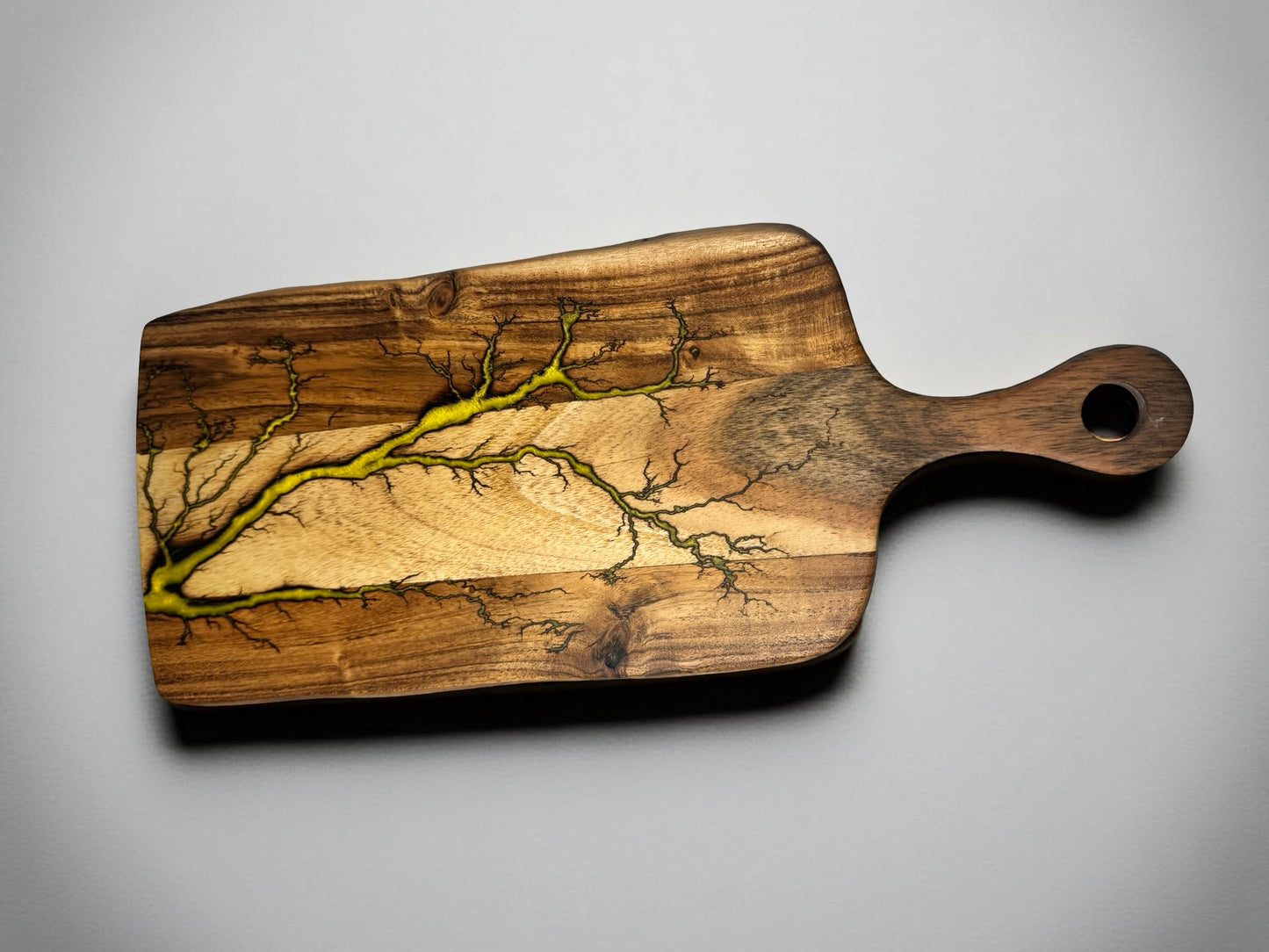 Resin Cheese Board | Yellow | Fractal Flow Designs | Australia