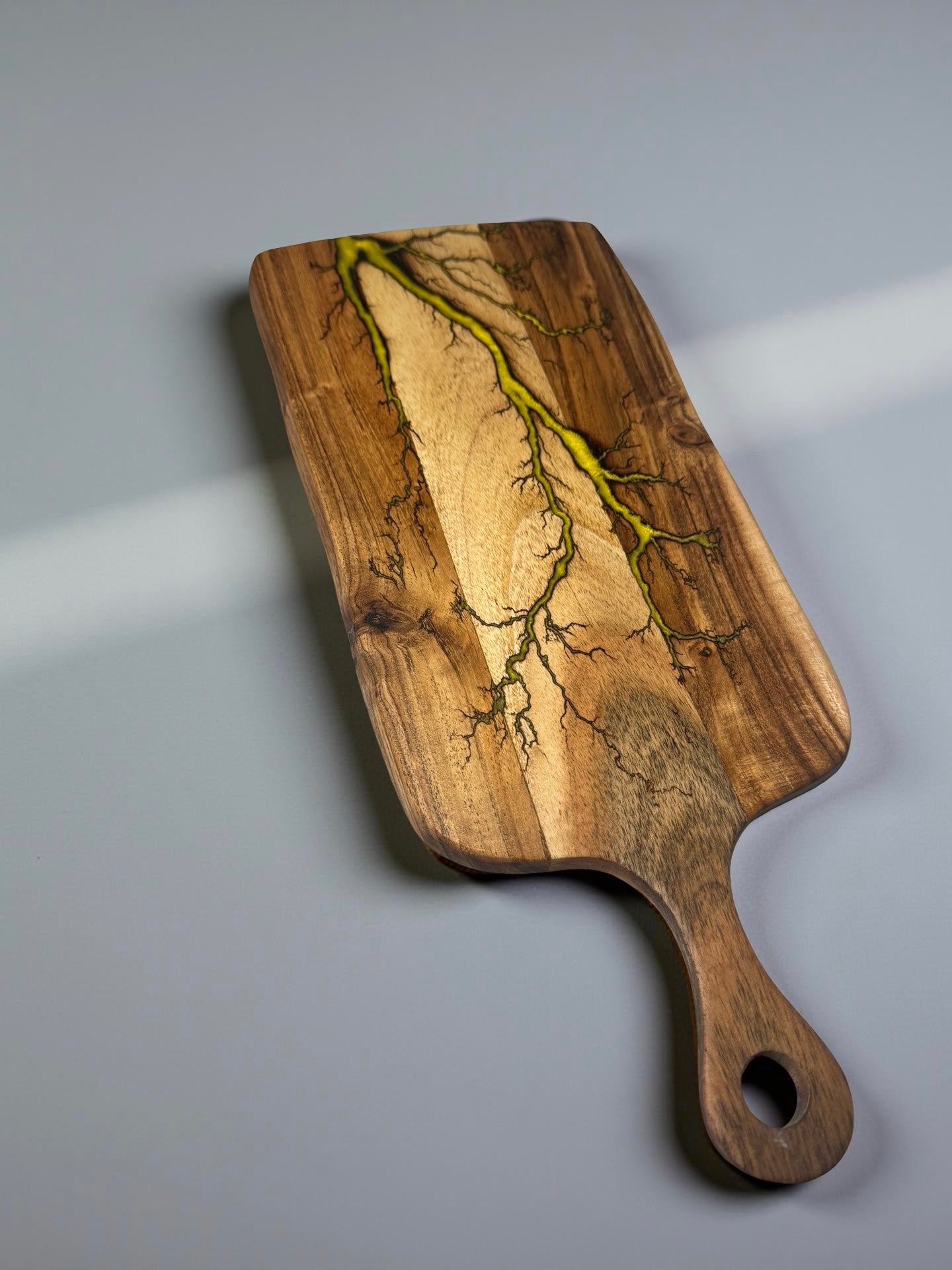 Resin Cheese Board | Yellow | Fractal Flow Designs | Australia