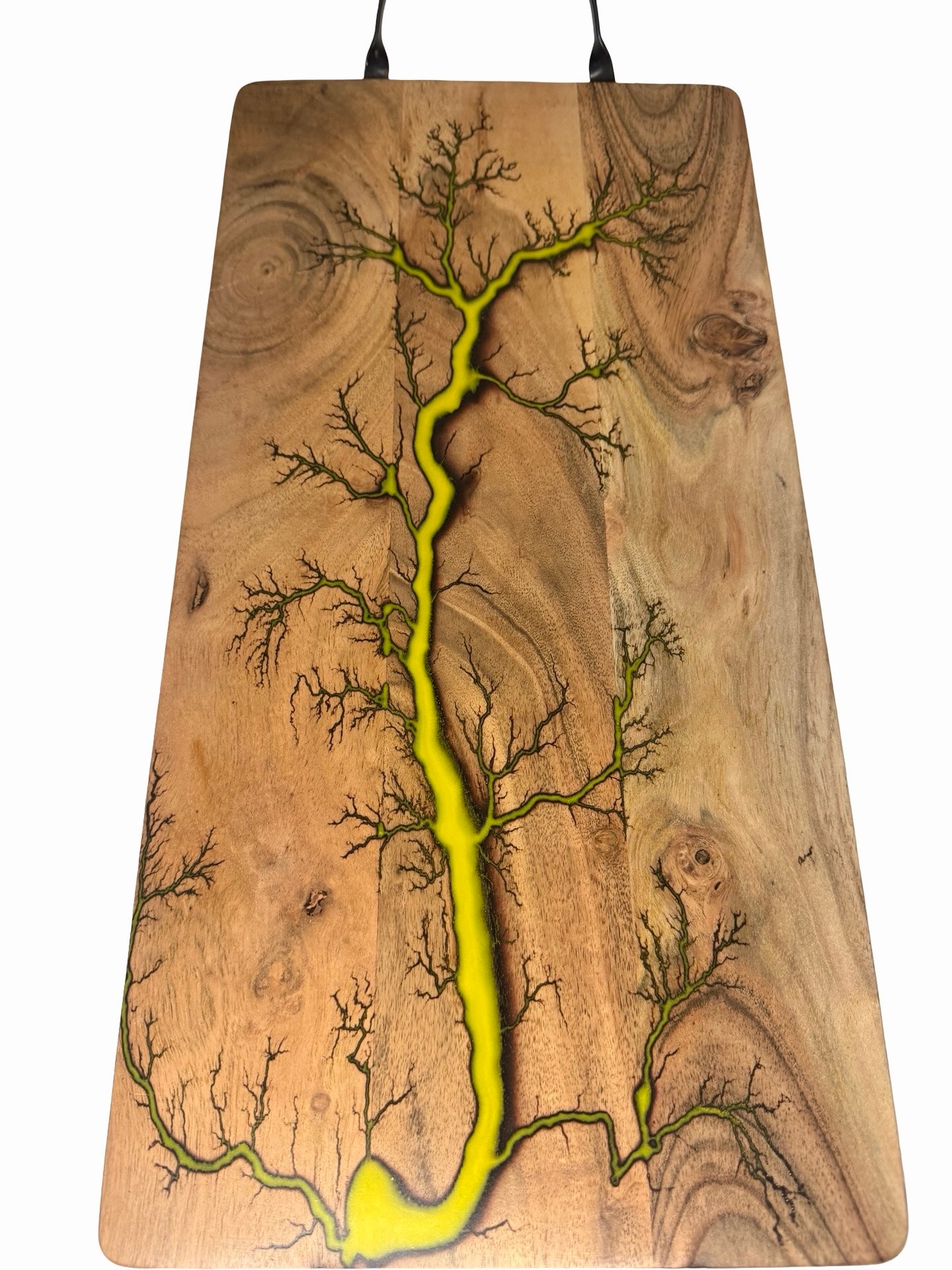 Yellow Resin Serving Board | Fractal Flow Designs | Australian Made