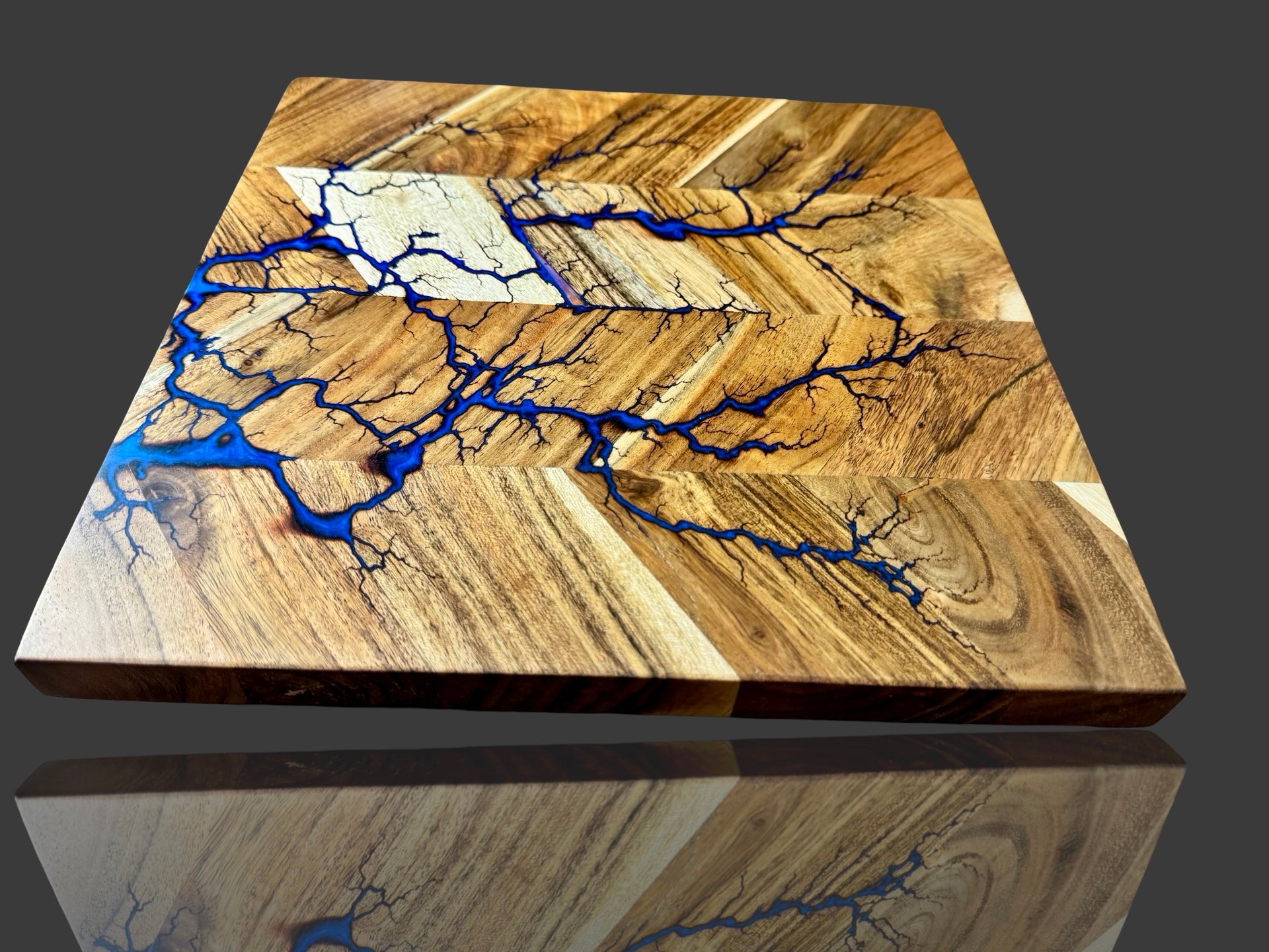 Fractal Flow Designs resin chopping board, artisan-crafted in australia using Premium Australian hardwood with resin artistry - perfect for entertaining and gift occasions