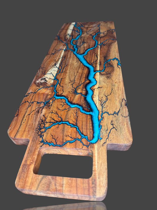 Long resin timber board for cheese, grazing, and charcuterie – handmade in Bairnsdale