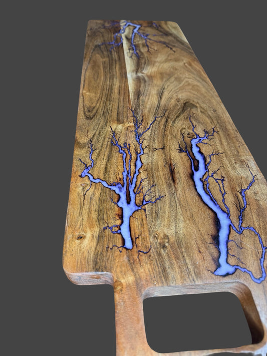 Artisan resin platter board – unique serving piece for entertaining and gift giving