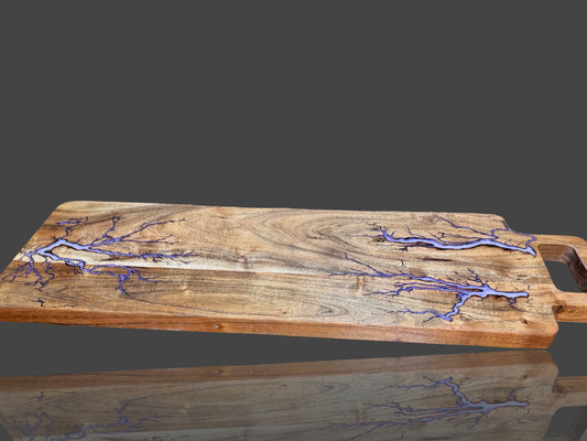 Australian resin charcuterie board – handcrafted timber grazing platter and cheese board by Fractal Flow Designs