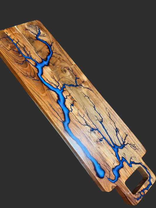 Resin art charcuterie grazing board | Artisan timber serving platter ships Australia-wide