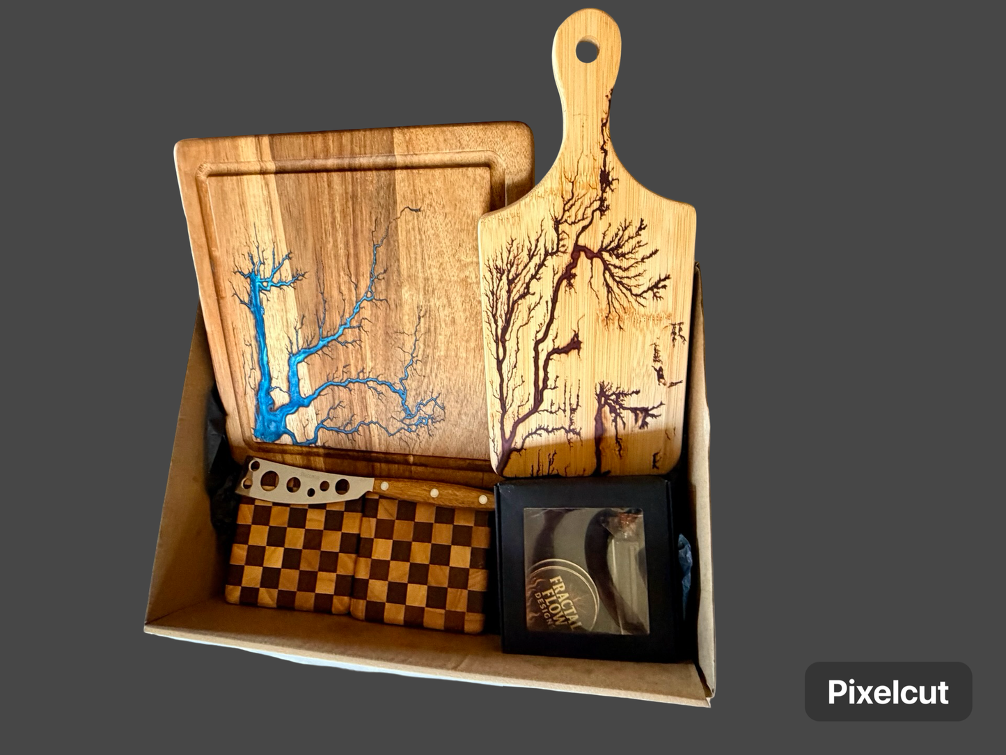 Resin Cheese Board Gift Box – Fractal Flow Designs