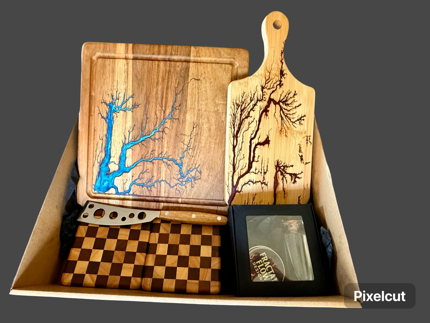 Resin Cheese Board Gift Box – Fractal Flow Designs