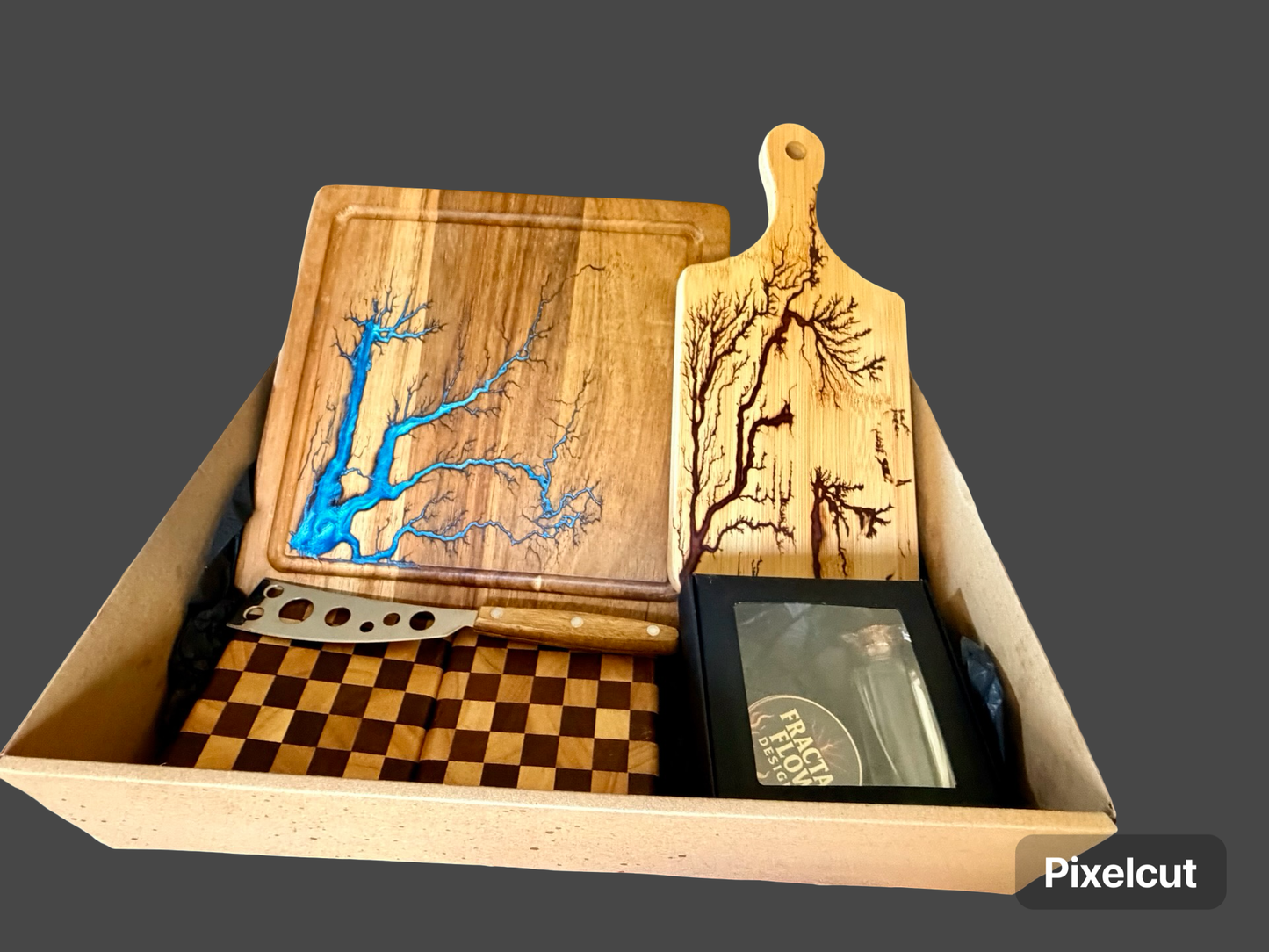 Resin Cheese Board Gift Box – Fractal Flow Designs