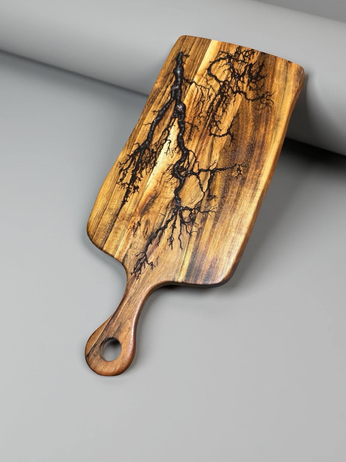 Handcrafted sparkle resin cheese paddle premium acacia grazing board australian resin boards