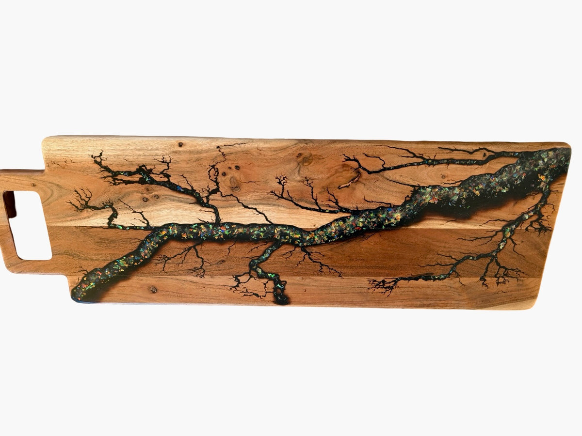 Long Resin Serving Board | Fractal Flow Designs | Housewarming Gifts