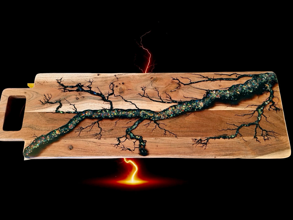 Long Resin Serving Board | Fractal Flow Designs | Housewarming Gifts