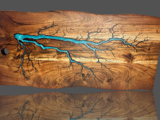 Live Edge Charcuterie Board – Serving Platter | Cheese Board & Gift Board | Premium Gift Hampers and Boxes | Express Shipping Australia wide – Fractal Flow Designs, Australian-made resin board from Bairnsdale Victoria
