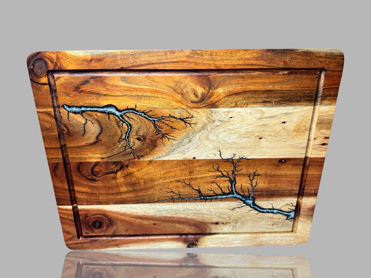 Handcrafted Australian resin chopping board by Fractal Flow Designs — food-safe, durable, and beautiful enough to display