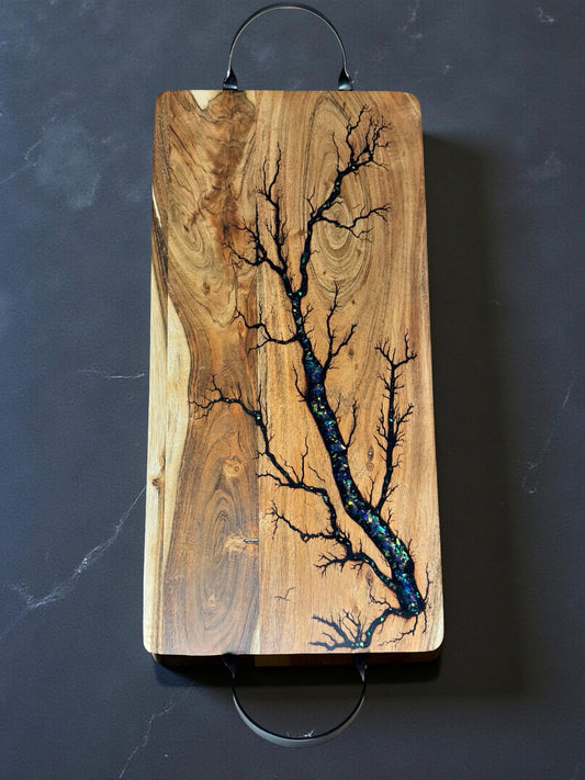 High end resin serving board Australian timber premium home decor